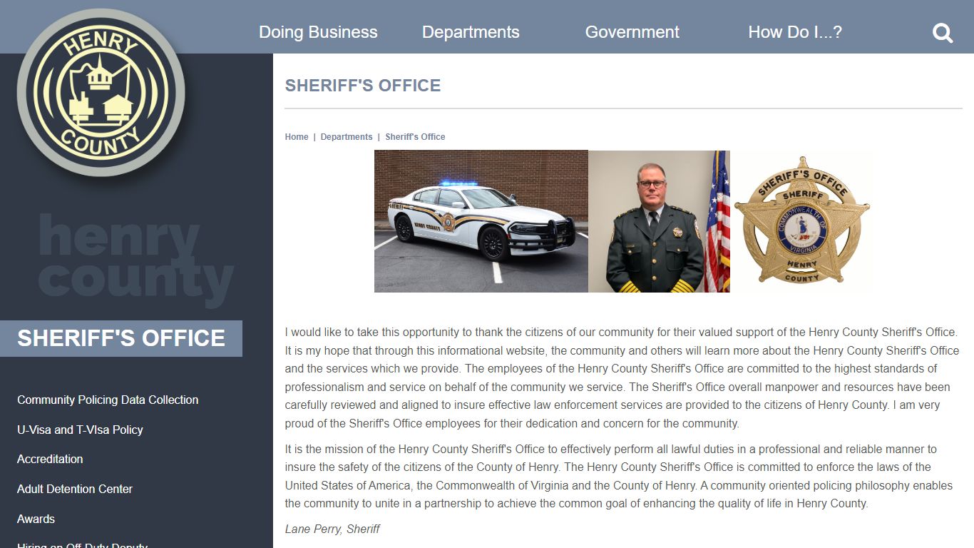 Sheriff's Office | Henry County Virginia